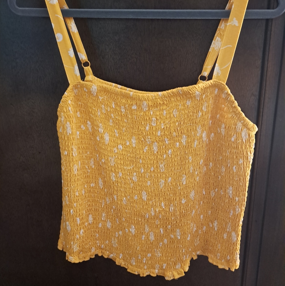 Torrid size 1 yellow crop tank
